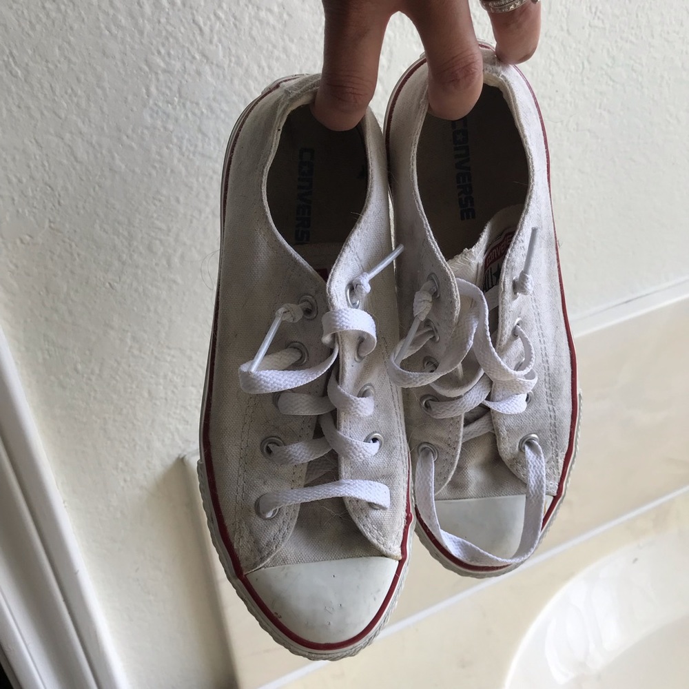 White low top chucks